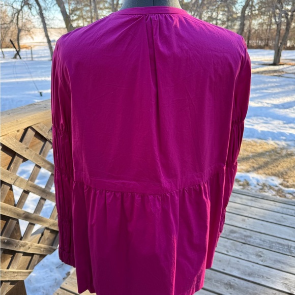 15-Zara Magenta Jacket with Navy Accents - Picture 4 of 9